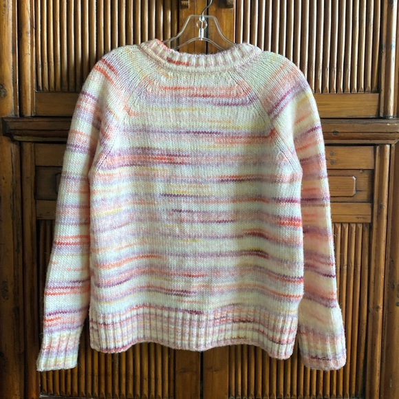 Loft Multi Colored Raglan Sweater - Picture 7 of 11